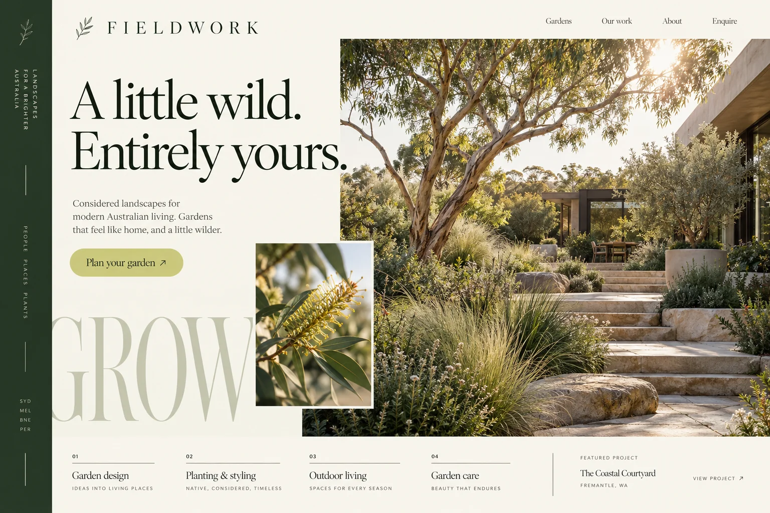 Landscaping design concept